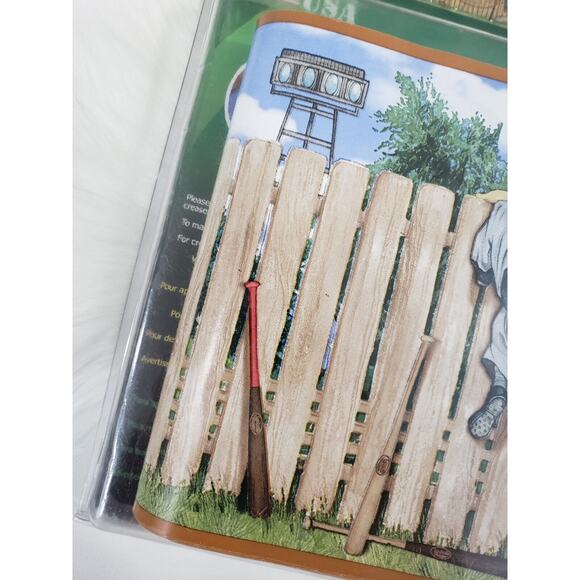 Louisville Slugger Adhesive Removable Wall Paper Baseball Nursery Boy Room Decor - Picture 3 of 8